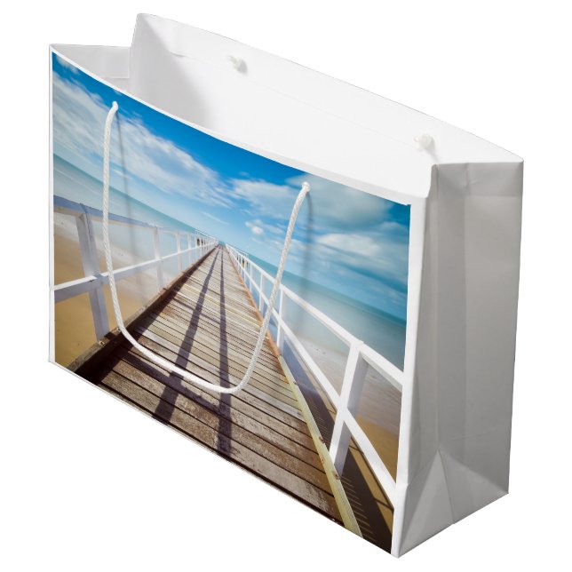 Grand Sac Cadeau Télécharger votre photo (Devant Angle)