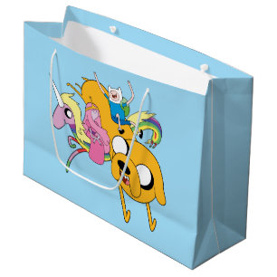 Grand Sac Cadeau Temps d'aventure   Lady, Bubblegum, Finn & Jake