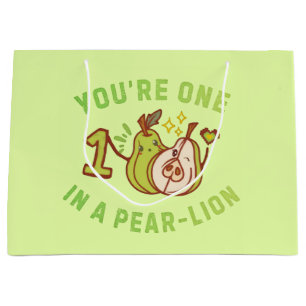 Grand Sac Cadeau T'es Un Dans Une Poire-Lion Jeu de Mots sur les Po