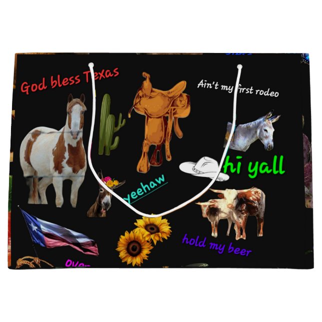 Grand Sac Cadeau Texas (Devant)