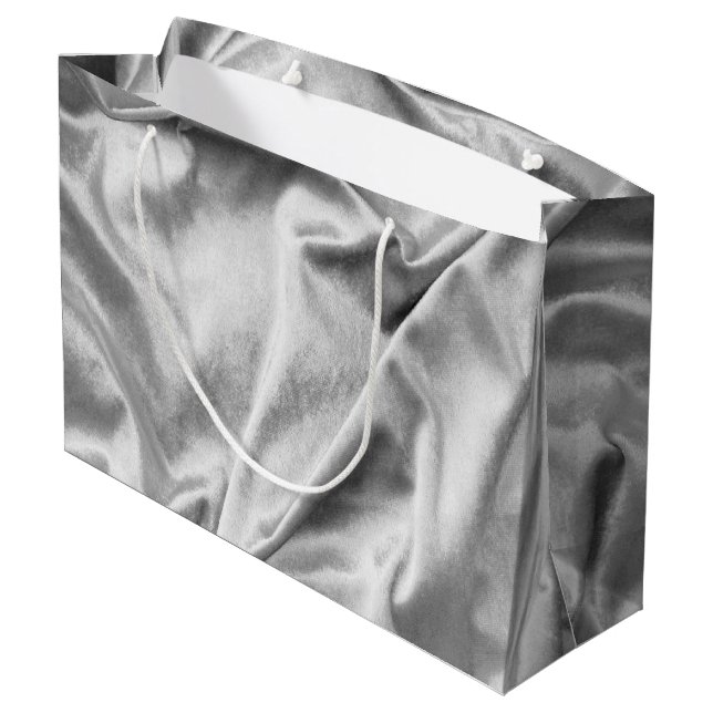 Grand Sac Cadeau Texture du tissu 3 (Dos Angle)