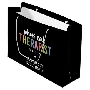 Grand Sac Cadeau Thérapeute physique personnalisée Diplôme PT