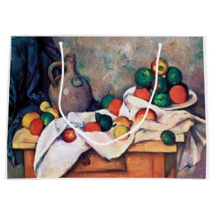 Grand Sac Cadeau Toujours la vie avec les fruits, Paul Cezanne