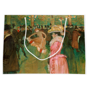 Grand Sac Cadeau Toulouse-Lautrec - Au Moulin Rouge, la danse