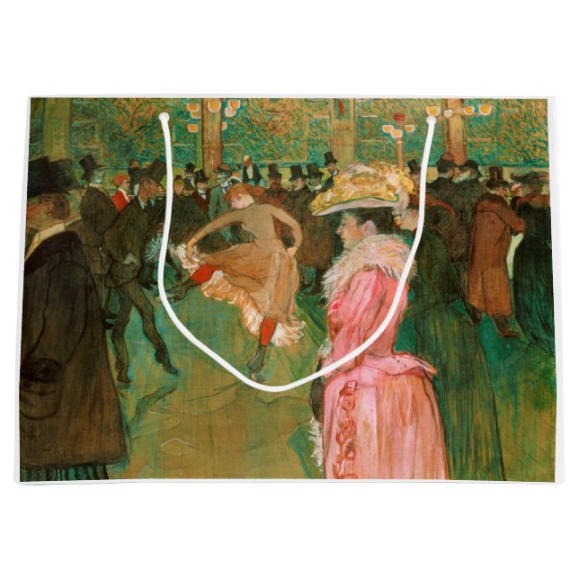 Grand Sac Cadeau Toulouse-Lautrec - Au Rouge, La Danse (Devant)