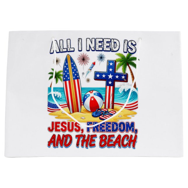 GRAND SAC CADEAU TOUT CE DONT J'AI BESOIN EST JÉSUS (Devant)