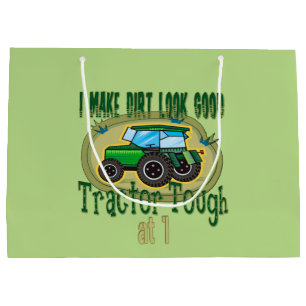 Grand Sac Cadeau Tractor Tough 1er anniversaire