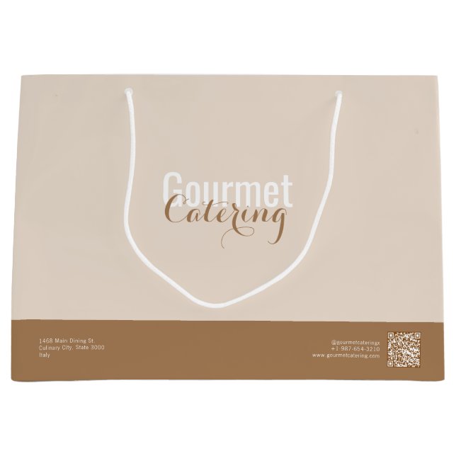 Grand Sac Cadeau Traiteur Gourmet (Devant)