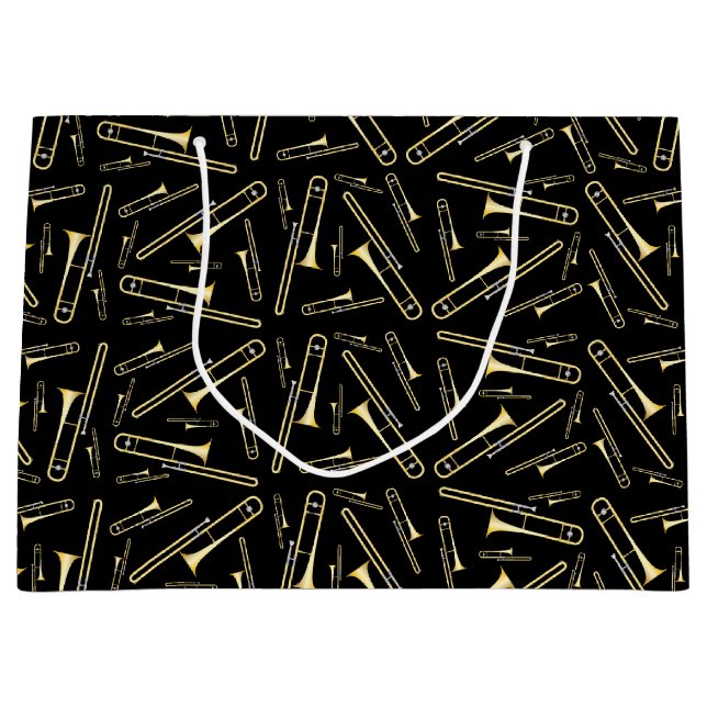 Grand Sac Cadeau Trombone Musician Band Enseignant (Devant)