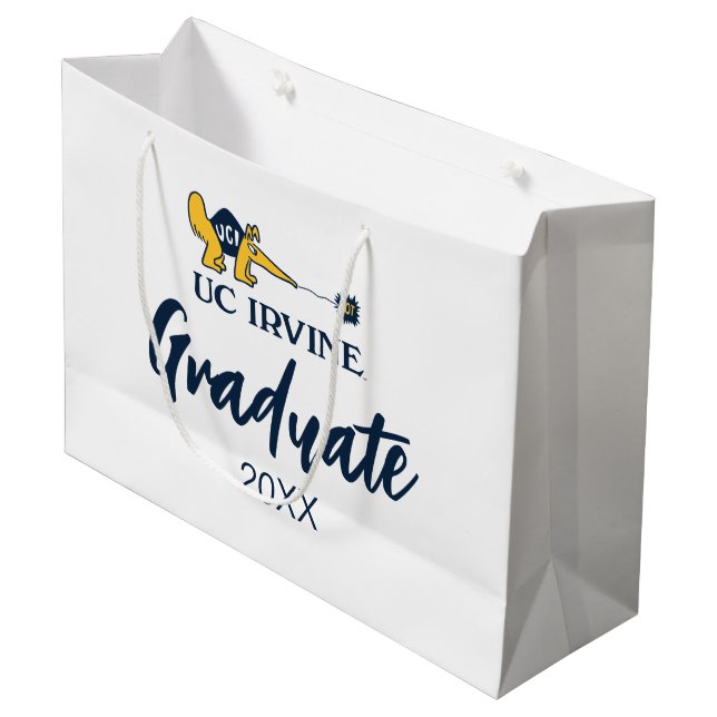 Grand Sac Cadeau UC Irvine | UCI Anteaters Zot! (Devant Angle)