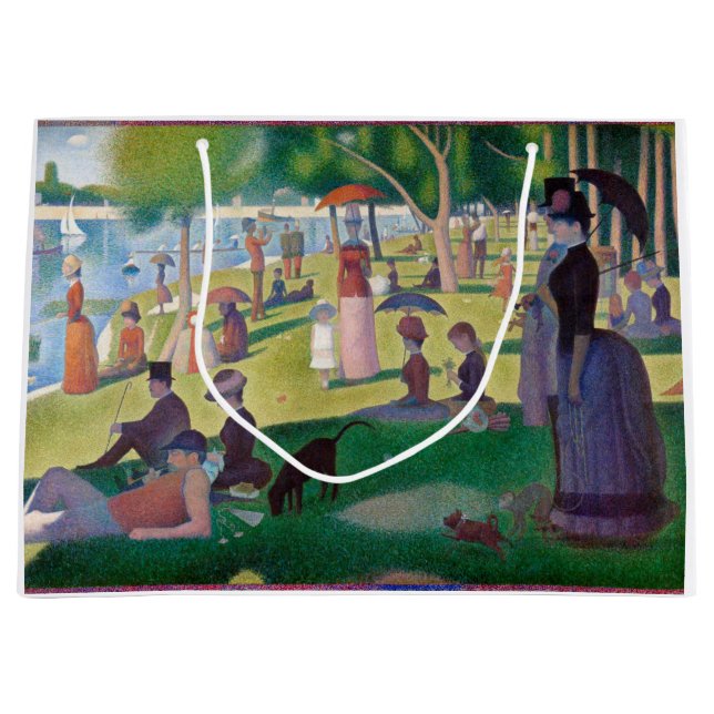 Grand Sac Cadeau Un dimanche après-midi à La Grande Jatte, Seurat (Devant)