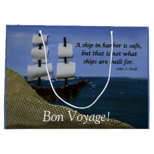 Grand Sac Cadeau Un navire dans le port est une soumission inspiran