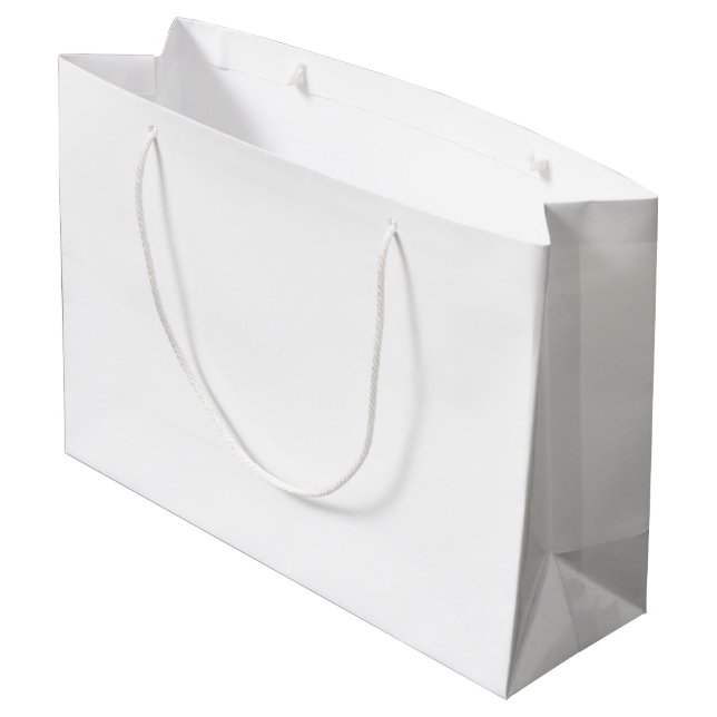 Grand Sac Cadeau Un triangle équilatéral blanc centré sur un fond u (Dos Angle)