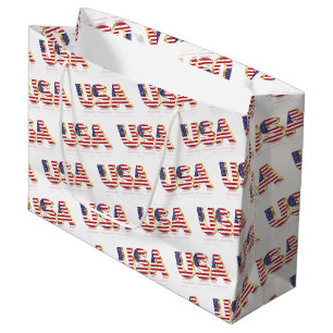 Grand Sac Cadeau USA Flag Gift Bag United States of America