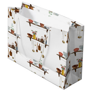 Grand Sac Cadeau Ustensiles de cuisine Retro vintage