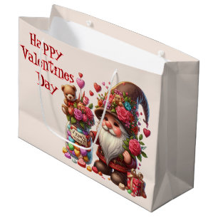 Grand Sac Cadeau Valentines Jour bonbons Gnome