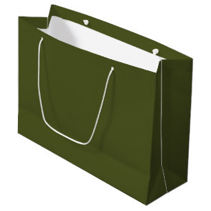 Grand sac cadeau vert de l'Armée - Conception en u