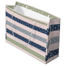 Vert Navy et Gris à motif rayure pois – Élégant
