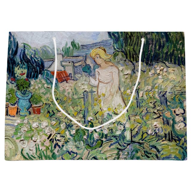 Grand Sac Cadeau Vincent van Gogh - Miss Gachet dans son jardin (Devant)