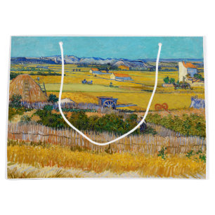 Grand Sac Cadeau Vincent van Gogh - Récolte à La Crau
