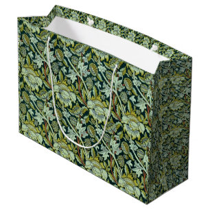 Grand Sac Cadeau Vintage William Morris Floral Wey Motif