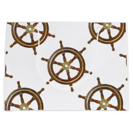 Grand Sac Cadeau Vintage Wooden Helm