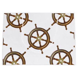 Grand Sac Cadeau Vintage Wooden Helm