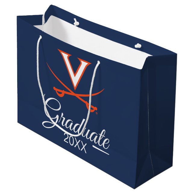 Grand Sac Cadeau Virginia Cavaliers | Remise des diplômes (Devant Angle)