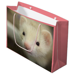 Grand Sac Cadeau Visage de furet
