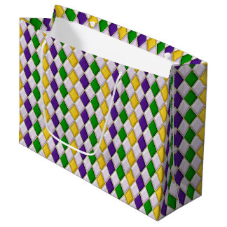 Grand Sac Cadeau Vitrail Harlequin