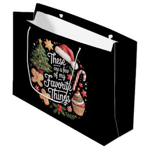 Grand Sac Cadeau Voici quelques-unes de mes choses préférées de Noë