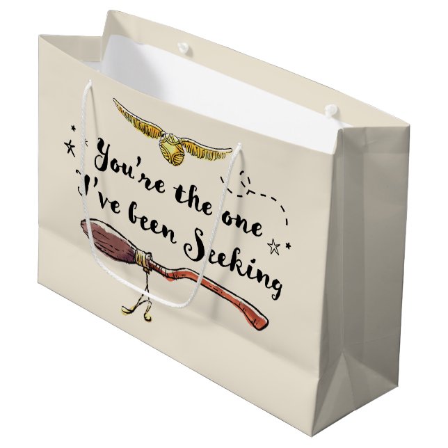 Grand Sac Cadeau Vous êtes celle que j'ai cherché (Devant Angle)
