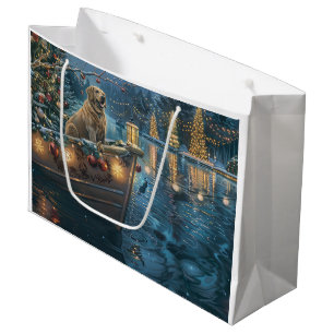 Grand Sac Cadeau Voyage festif de Noël au Labrador