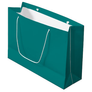 Grand Sac Cadeau Vrai Turquoise