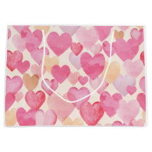 Watercolor Valentine Hearts