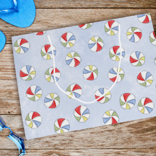 Grand Sac Cadeau Waterton Blue Summer Beach Balls