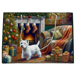 Grand Sac Cadeau West Highland Terrier Large Gift Bag