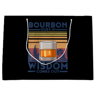 Grand Sac Cadeau Whiskey Bourbon entre dans la sagesse sort