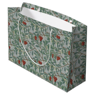 Grand Sac Cadeau William Morris Art Décoratif Arbutus Motif