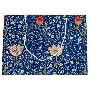Grand Sac Cadeau William Morris Medway Floral bleu