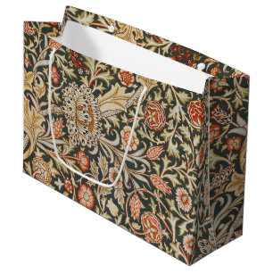 Grand Sac Cadeau William Morris Trent Garden Flower Classique Botan