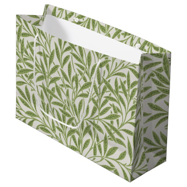 Grand Sac Cadeau Willow Motif, William Morris Grand Cadeau (Devant Angle)