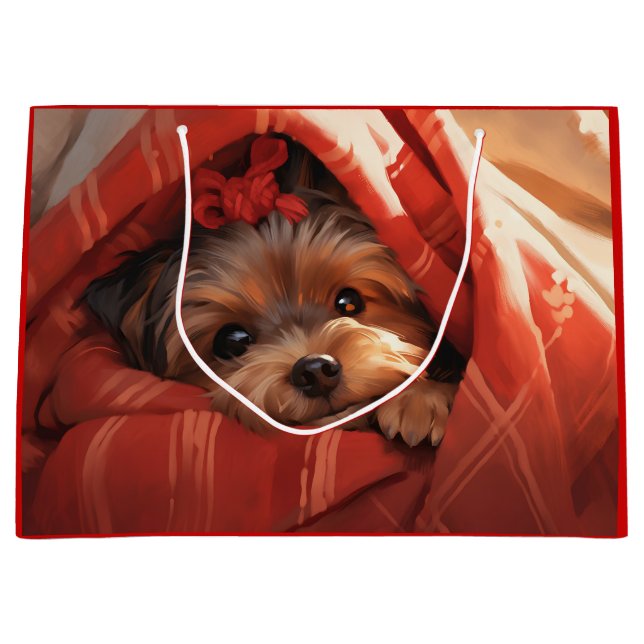 Grand Sac Cadeau Yorkshire Terrier (Devant)