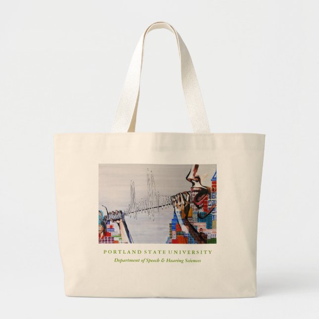 Grand sac fourre-tout à coton du bloc alim. SPHR (Devant)