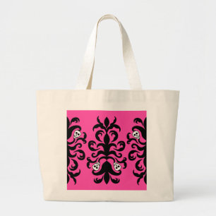 Grand sac fourre-tout à damassé gothique mignonn