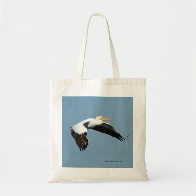 Grand sac fourre-tout blanc pélican (Devant)