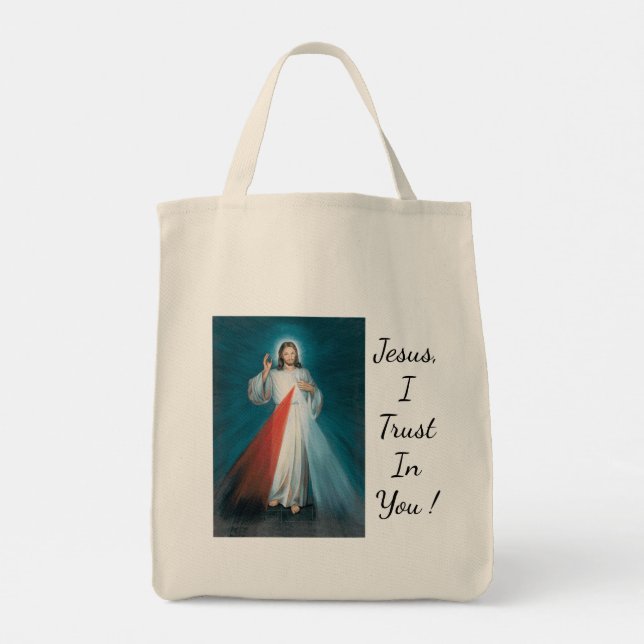 grand sac fourre-tout de miséricorde divine (Dos)