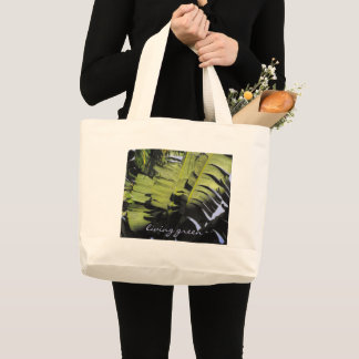 Grand Sac Fourre-Tout Feuilles Tropicales