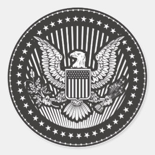 Grand Sceau du Sticker rond des États-Unis
