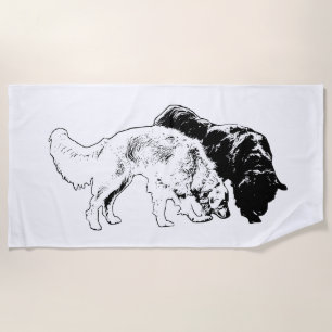 Grand Shadows in Step Beach Towel